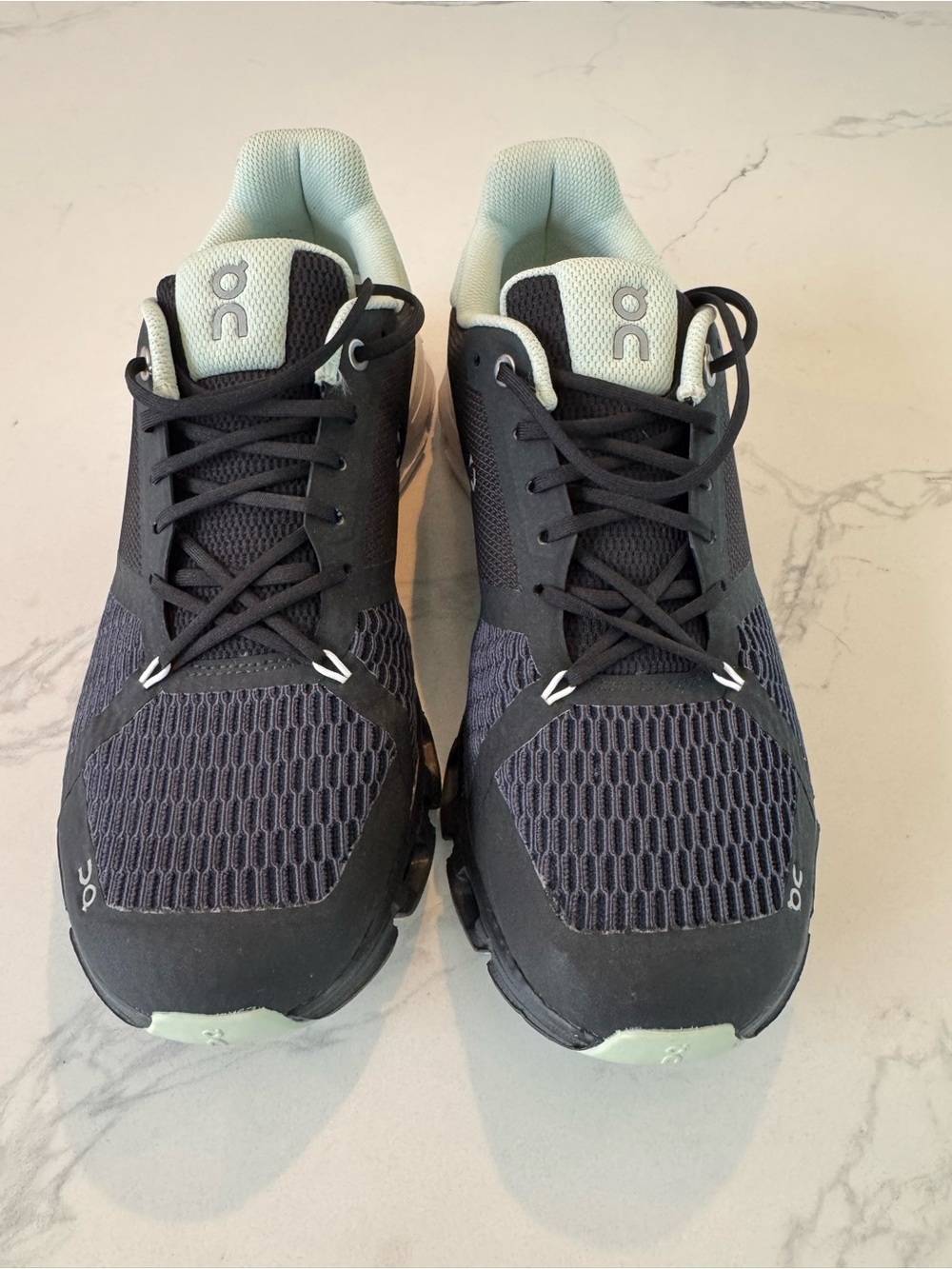 On Running Women's Black & Light Mint Cloud Sneakers